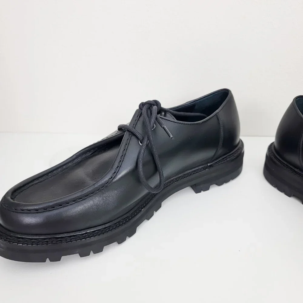 BODE University Leather Derby Loafers in Black 41 8 - Picture 5 of 12
